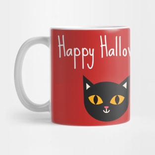 Halloween Cat (white) Mug